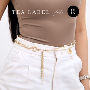*Limited Edition* Tea Label for I'M IN - Gold Belt