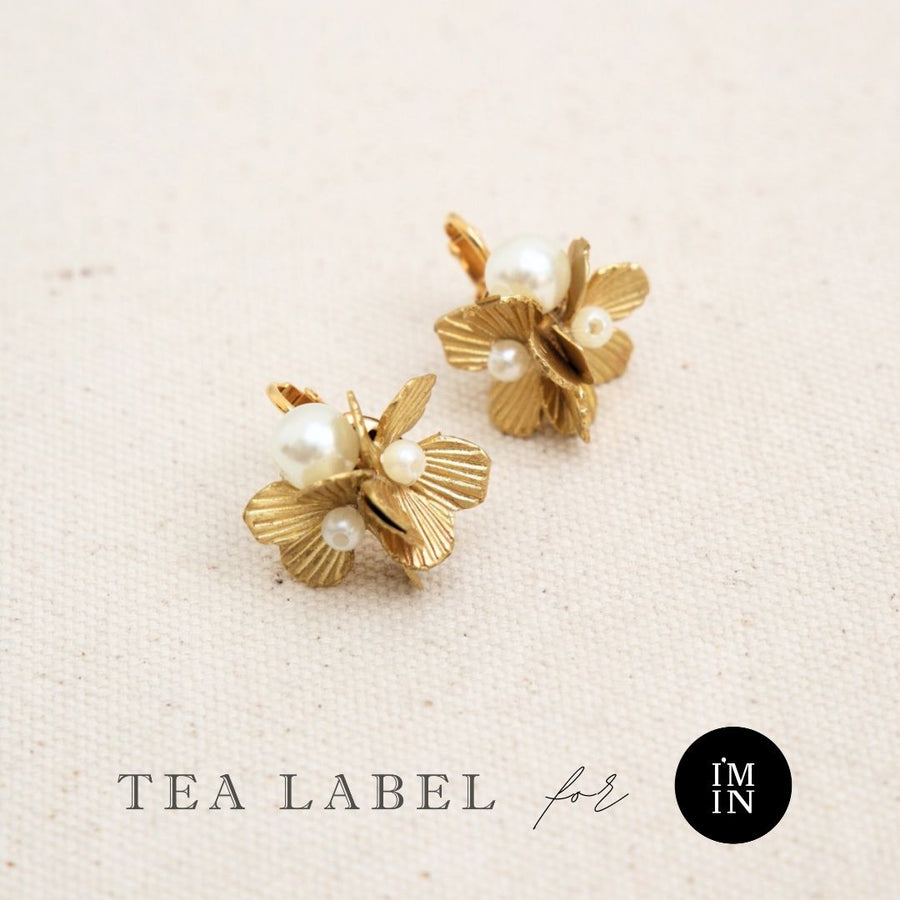 *Limited Edition* Tea Label for I'M IN - Earrings