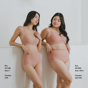 Forme V-plunge Wireless Seamless Bra (Machine Wash Edition) in Rosy Peach