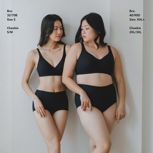 Forme V-plunge Wireless Seamless Bra (Machine Wash Edition) in Black