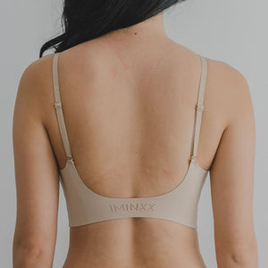 Air-ee V-Neck Seamless Pullover Bra (Signature Edition) in Almond Nude