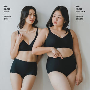 Forme Seamless Super Mid-Rise Rise Cheekie in Black