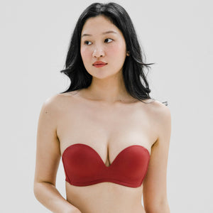 5th Gen 100% Non-Slip Strapless Wireless Bra in Cherry Cream (Limited Edition)