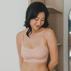 Air-ee Scoop Neck Seamless Pullover Bra (Signature Edition) in Baby Pink