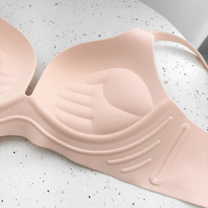 Contour Lift! Seamless Push Up Wireless Bra in Pinkish Nude