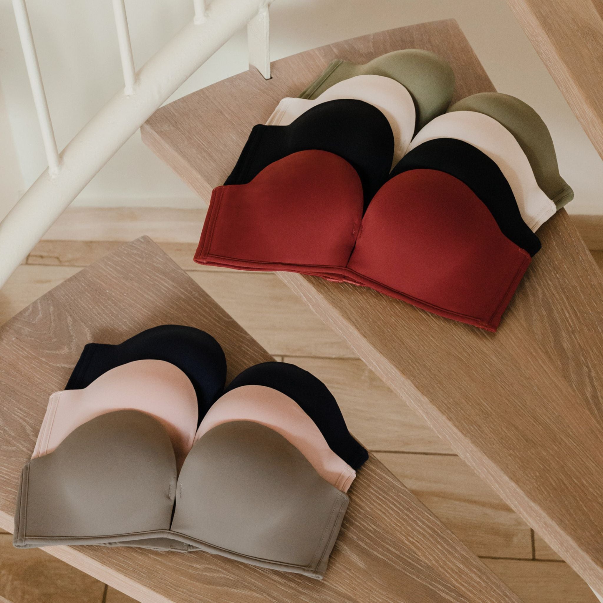 LIFT IT UP! V2.0 100% Non-Slip Super Push Up Strapless Wireless Bra in Hojicha