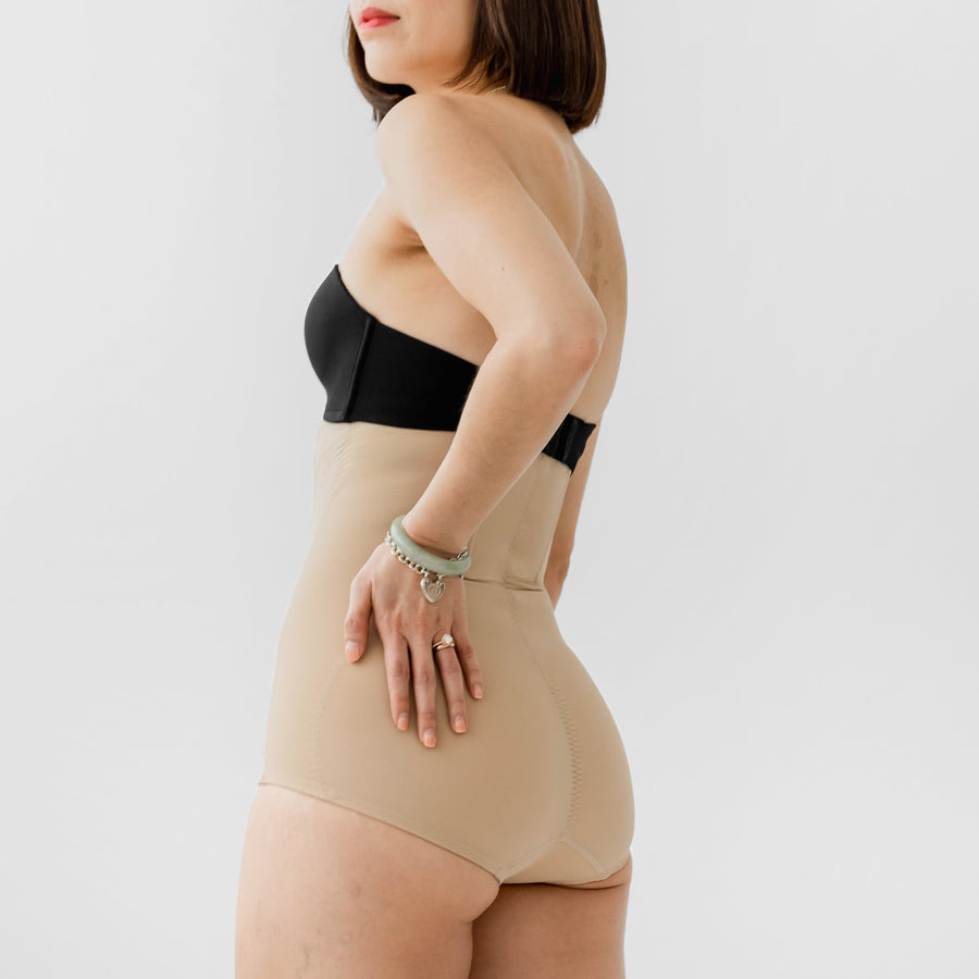 Max Sculptor! 2-in-1 High Compression Shapewear Cheekie in Nude