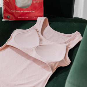 HeatHug! Thermal 2-in-1 SLEVELESS with In-Built Bra Top in Winter Sakura