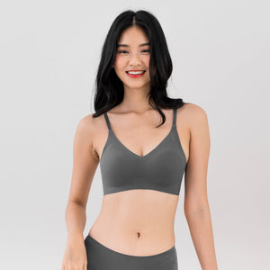 Air-ee COTTON Seamless Bra in Charcoal (Machine Wash Edition) PO 2-3 WEEKS