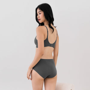 Air-ee COTTON Seamless Bra in Charcoal (Machine Wash Edition) PO 2-3 WEEKS