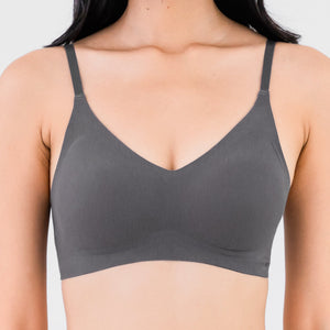 Air-ee COTTON Seamless Bra in Charcoal (Machine Wash Edition) PO 2-3 WEEKS