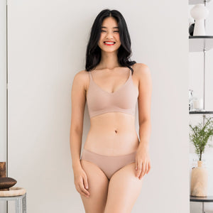 Air-ee COTTON Seamless Bra in Milk Tea (Machine Wash Edition) PO 2-3 WEEKS