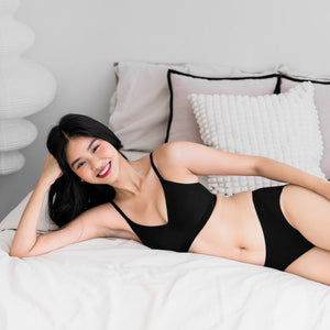 Air-ee COTTON Seamless Bra in Black (Machine Wash Edition)