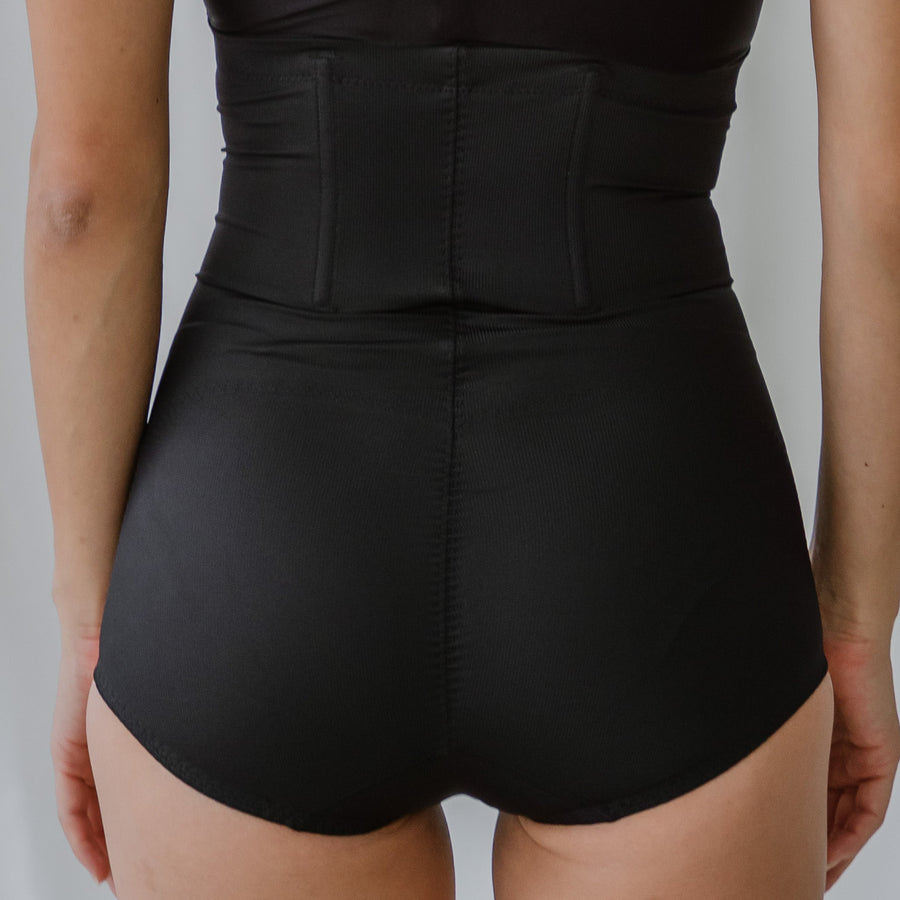 Max Sculptor! 2-in-1 High Compression Shapewear Cheekie in Black