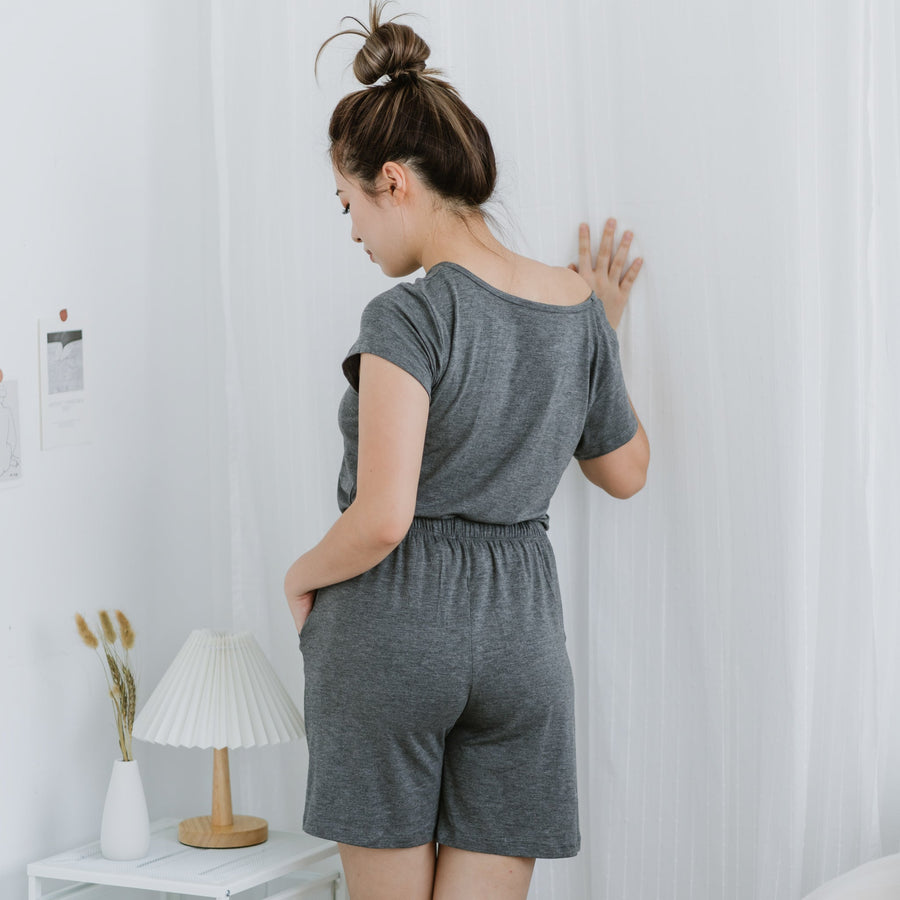 Everyday Modal® Fabric Loungewear set in Dark Gray