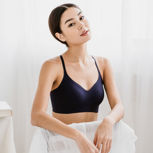 Air-ee Seamless Bra in Midnight Blue - Thin Straps (Signature Edition)